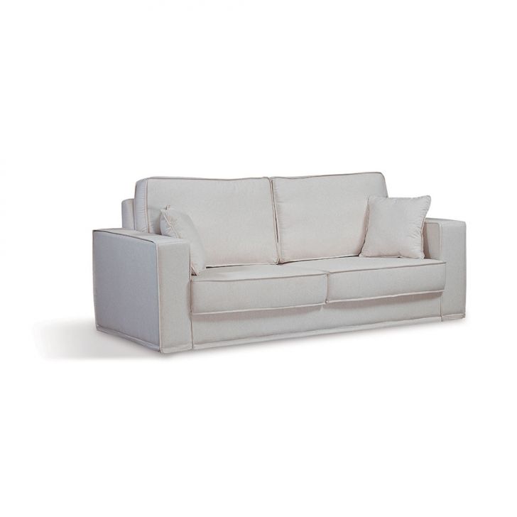 Image of Sofá 4 Lugares Living Poliéster Bege PLA-SO583UP44TQXMOB