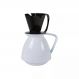 BULE TÉRMICO AMARE E SUPORTE PARA COADOR DE CAFÉ - AMÁBILE PRETO COM BRANCO