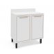 Balcão de Cozinha Amara com Tampo 2 Portas Branco