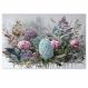 Quadro Decorativo Floral Pintura, Tela em Canvas na Horizontal ideal para ambiente de Sala de estar, jantar, reuniões, Quarto e Hall de entrada