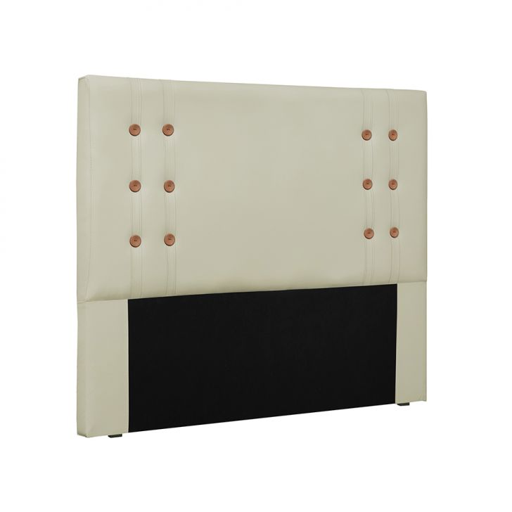 Cabeceira Casal Gênova Poliuretano Marfim