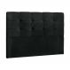 Cabeceira Painel De Casal 160cm Para Cama Box Clean Suede Preto - DS Estofados