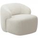 Poltrona Decorativa Fixa Orgânica Para Sala Living Barolo L06 Bouclê Off White - Lyam Decor