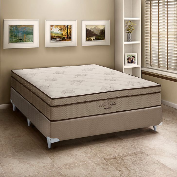 Colchão King Molas Ensacada Pró Vida (30x193x203) Bege