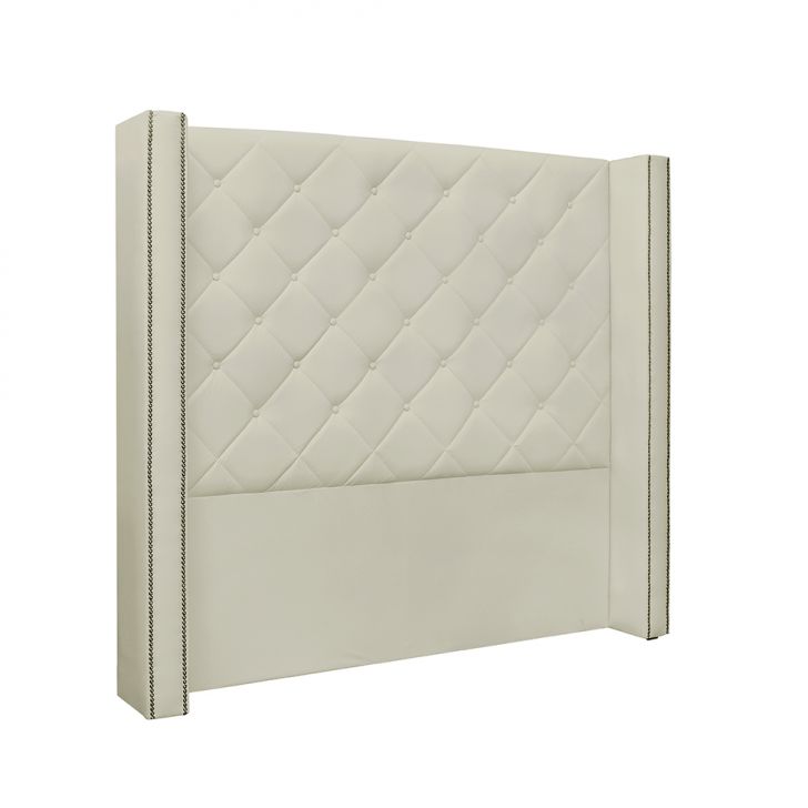 Cabeceira Queen Vicenza Poliuretano Marfim
