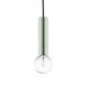 Luminária Lustre Pendente 4,5X18X4,5Cm Metal Cromado
