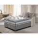 Conjunto Cama Box Solteiro de Molas Ensacadas D33 com Pillow TOP Cama inBox Select 88x188x70 Cinza
