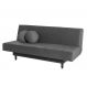 Sofá-Cama Casal 3 Lugares Jimmy Suede Grafite