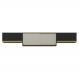 Kit 3 Armários de Cozinha Aéreos 4 Portas Veneza Multimóveis MP2152 Preto/Dourado