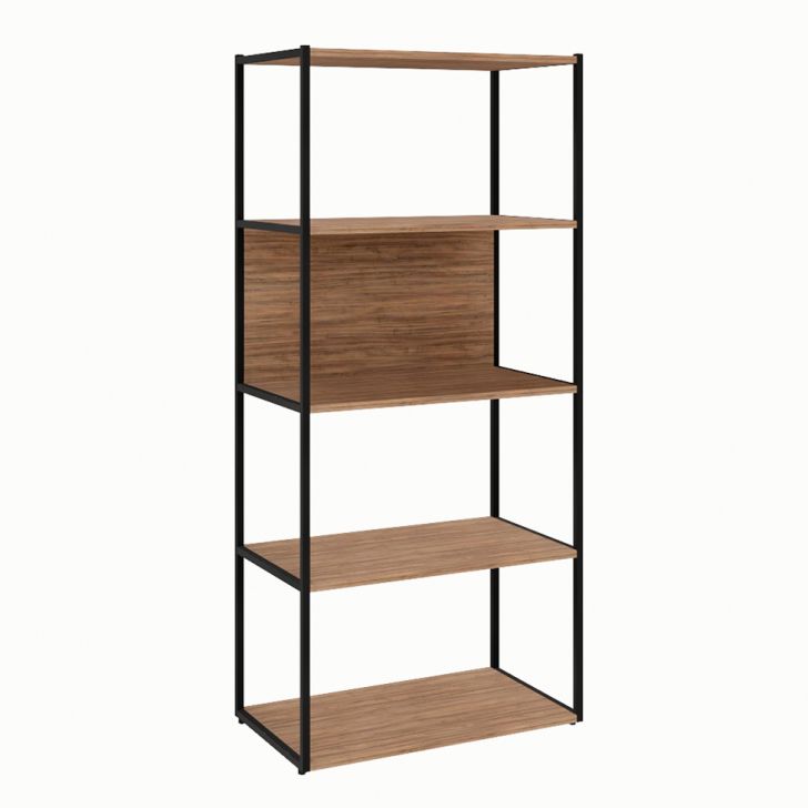 Estante Shelf Ameixa e Preta 139 cm