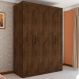 Guarda Roupa Miami Casal Quatro Portas Malbec