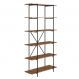 Estante Tube Preta e Vermont 180 cm