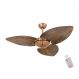 Ventilador de Teto Kovalski Cobre Office 3 Pás Rádica Imbuia 127V com Controle