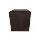 Puff Quadrado Não é Segredo Suede Animale Marrom Escuro Rodinha 40x45 NSPQ05TSA-R