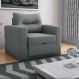 Sofá Cama para Sala de Estar Dublin Suede Cinza