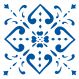 Adesivo De Azulejo Haus For Fun Portugues Azul 15X15