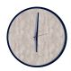 Relógio Decorativo Round Preto Mostrador Metropolitan Ponteiro Preto 30 Cm Diâmetro