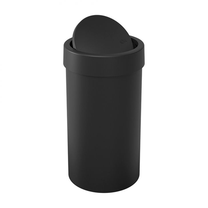 Lixeira com Tampa Basculante 9L Preta