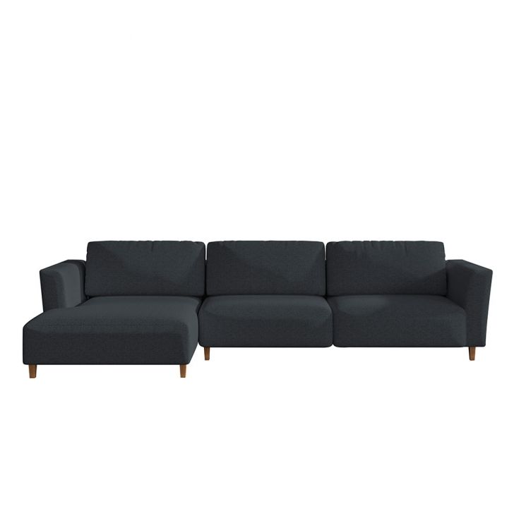 Image of Sofá 5 Lugares Munique Com Chaise Esquerdo Poliéster Petróleo PLA-MO895UP34HEJMOB