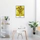 Quadro Art Collection Sunflowers 43x30 Filete Preto