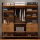 Guarda-Roupa Closet Modulado Lille I 4 Gavetas Freijó e Preto