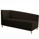 Recamier Valéria 140cm Lado Direito Corano Marrom - Amarena Móveis