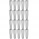 Kit 20 Pés de Metal 25 CM Hairpin Legs Mesas de Centro Puffs Preto G41