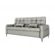 Sofá-Cama Casal 3 Lugares Pillar Linho Cinza