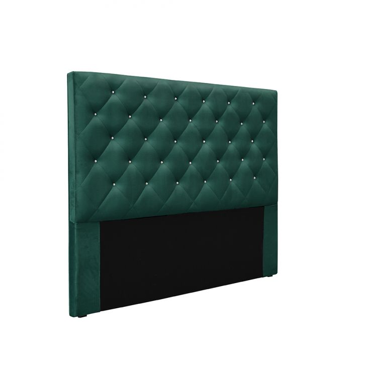 Cabeceira King Tânia Veludo Verde