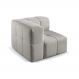 Sofá Box 1 Lugar - Bouclé Cinza