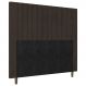 Cabeceira Cama Box Casal Queen Size Nala 160cm Linho Marrom - Desk Design