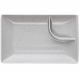 Jogo 100 Pratos Sushi 19cm Melamina com Molheira Lyor Granilite Retangulares