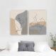 Quadros Tela Composição Traço Casal Abs No Chassi 2X 120X80Cm
