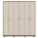 Guarda Roupa Casal 6P 4G NOR 203 cm 10109 Imbuia Fend VLR