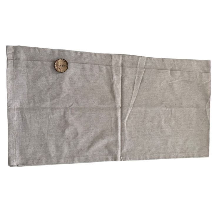 Caminho de Mesa Botão Lounge Bege