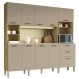 Cozinha Compacta 10P 2G 222 cm Intense Freijo Vanilla KTP