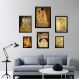 Kit 6 Quadros Obras De Gustav Klimt