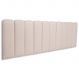 Cabeceira King Estofada Para Cama Box Kit 10 Placas Adesivas - Modelo Arredondada Courino Off White