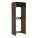 Porta Geladeira Madesa Lux 1 Porta Basculante - Rustic/Preto