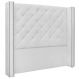 Cabeceira Estofada Cama Box Casal King Size Alteza 195cm Corano Branco - Desk Design