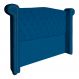 Cabeceira Sienna Casal Luxo Suede Azul Royal