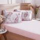 Jogo de Cama Casal 3 Pçs Malha Premium 145g/m² 100% Algodão 138x188x30cm Florescer