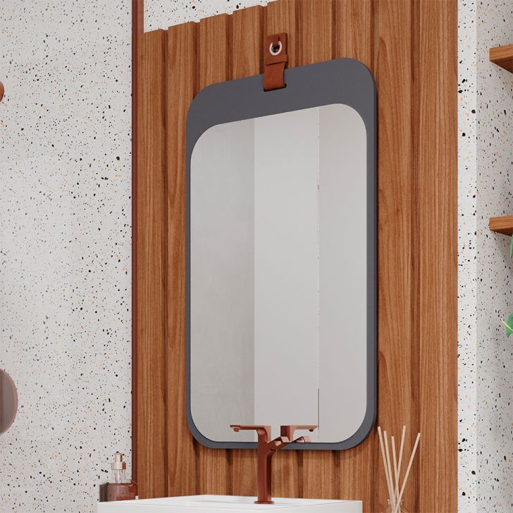 Espelho Decorativo Monet 48x80,5cm Titanium