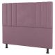 Cabeceira Cama Box Solteiro Grace 90cm Suede Rosé - Desk Design