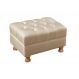 Puff Decorativo Capitonê Chesterfield - Couríssimo Bege