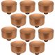 Conjunto de 10 Puxadores 194 Yuma Ponto Cobre Para Móveis Armários e Gavetas