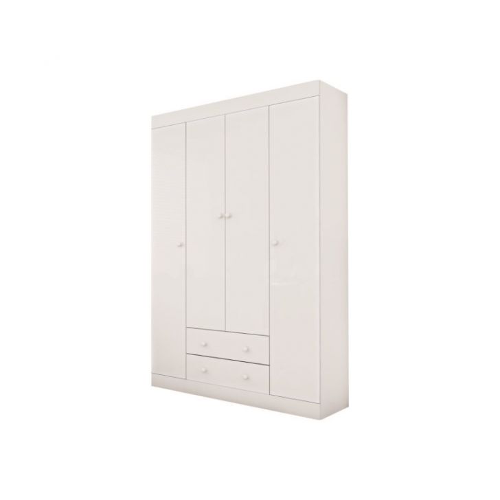 Guarda-Roupa Infantil Helena 04 Portas 02 Gavetas Branco - Phoenix
