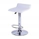 Banqueta Bar Cozinha 38,5x64cm Couro Ecológico Branco