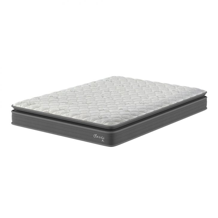 Colchão Casal De Espuma D40 Classic Alto Suporte (20x138x188) Cinza
