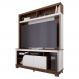 Estante Home Tv 65 Pol 2 Portas 160 cm Belaya Nogueira Real Off White Matte Colibri